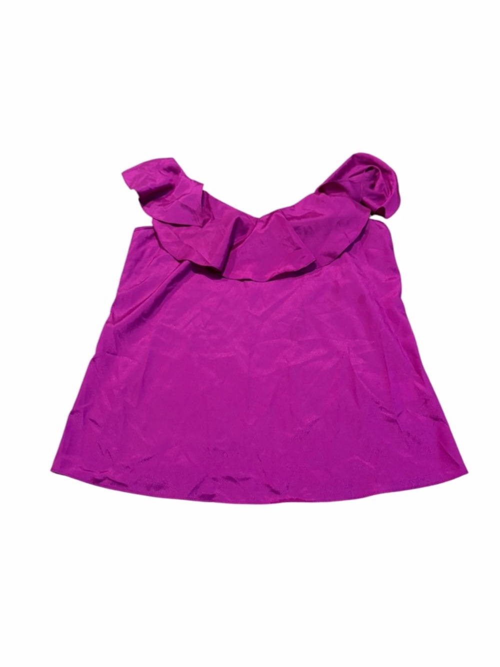 BANANA REPUBLIC purple ruffle tank